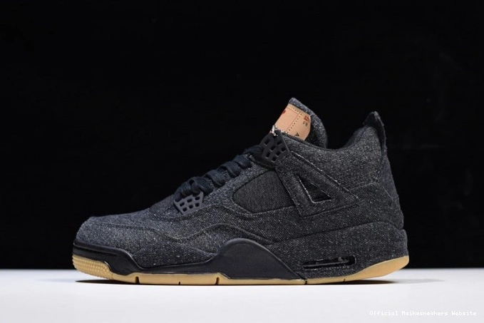 Official Maikesneakers Levi's x AO2571-001 Jordan 4 'black' Air 0629